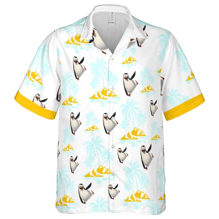Penguin Palm Island Graphic Hawaiian Shirt Fashion forward