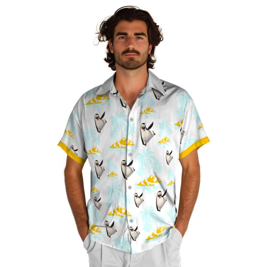 Penguin Palm Island Graphic Hawaiian Shirt New Arrival