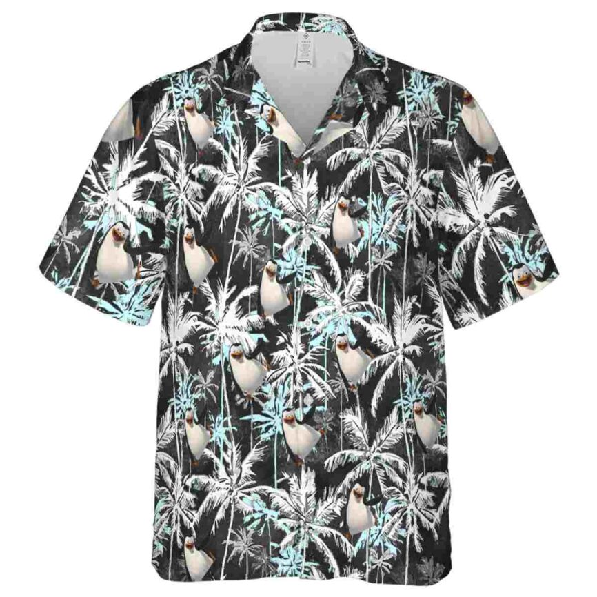 Penguin Palm Themed Hawaiian Shirt Fashion forward