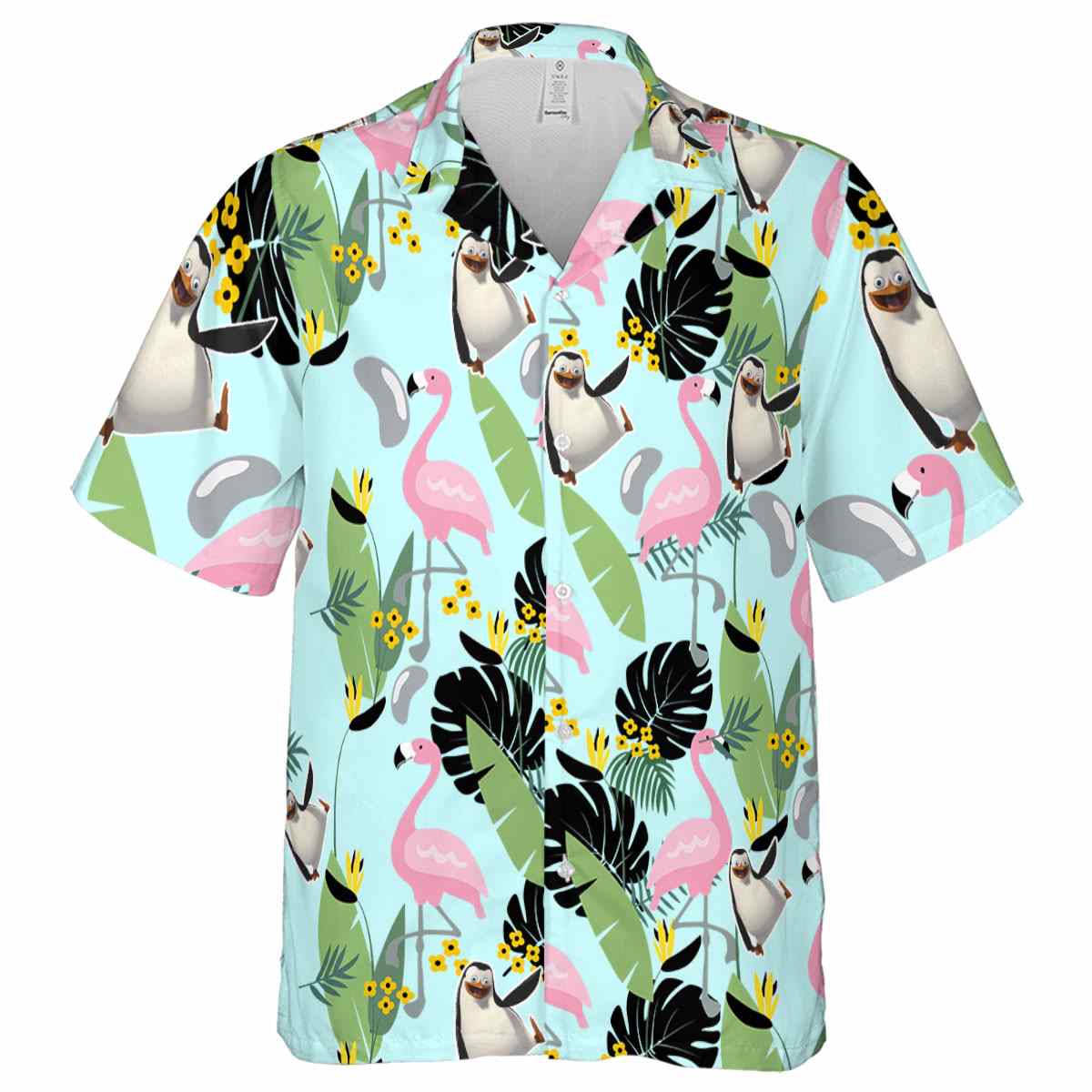 Penguin Pink Flamingo Hawaiian Shirt Fashion forward Penguin Pink Flamingo Hawaiian Shirt Fashion forward