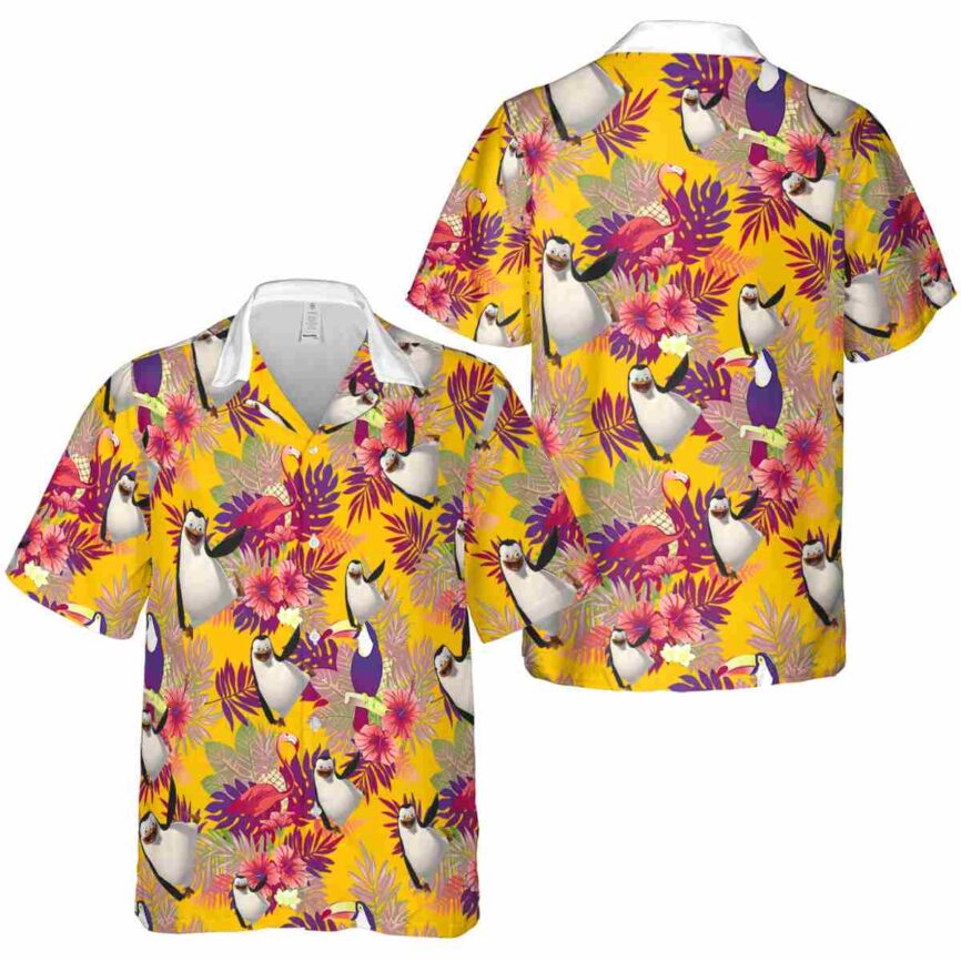Penguin Tropical Bird Hawaiian Shirt Premium grade