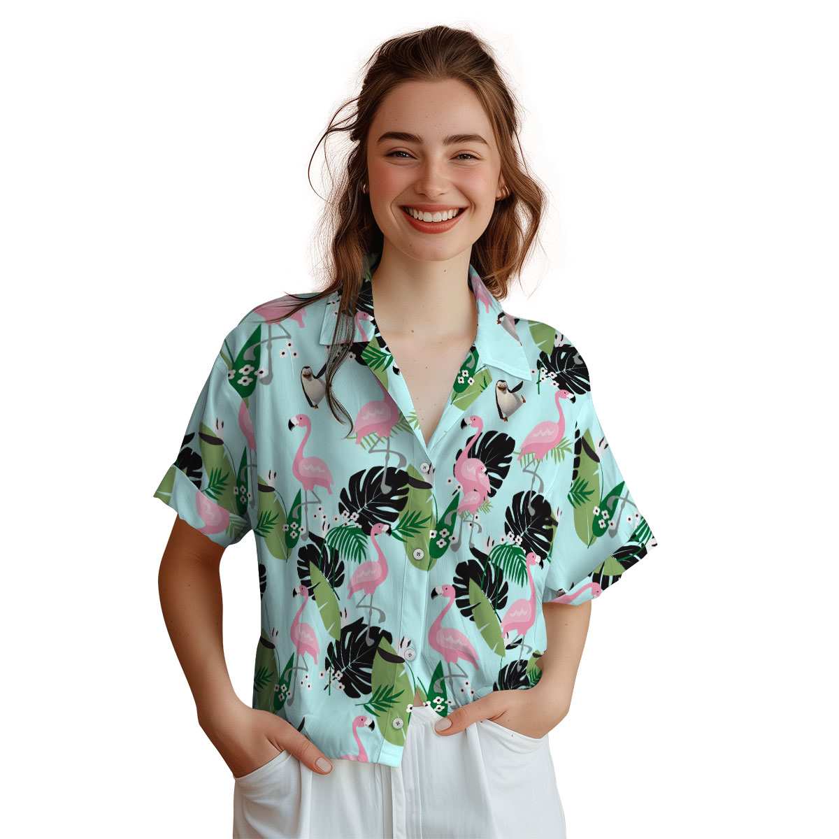 Penguin Tropical Flamingo Hawaiian Shirt Top rated Penguin Tropical Flamingo Hawaiian Shirt Top rated