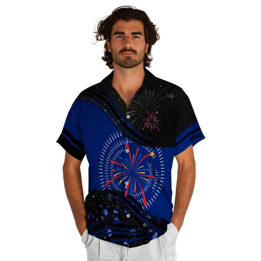 Personalized 4th Of July Dynamic Swirl Hawaiian Shirt New Arrival