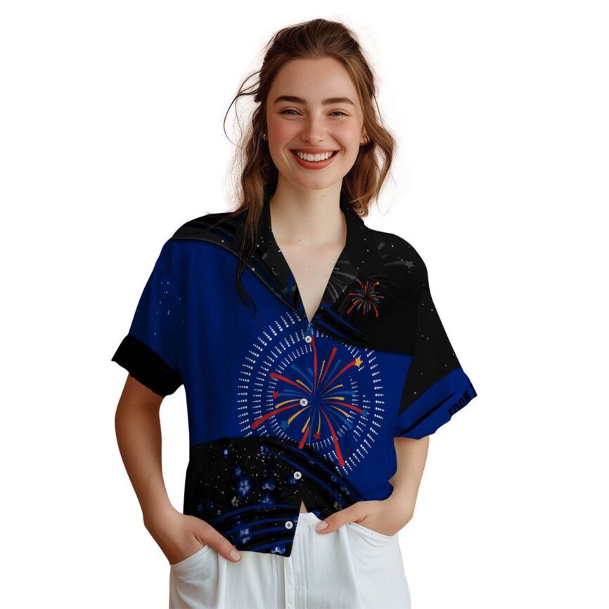 Personalized 4th Of July Dynamic Swirl Hawaiian Shirt Top rated