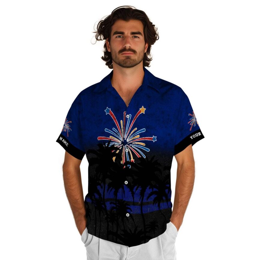 Personalized 4th Of July Sunset Gradient Hawaiian Shirt New Arrival