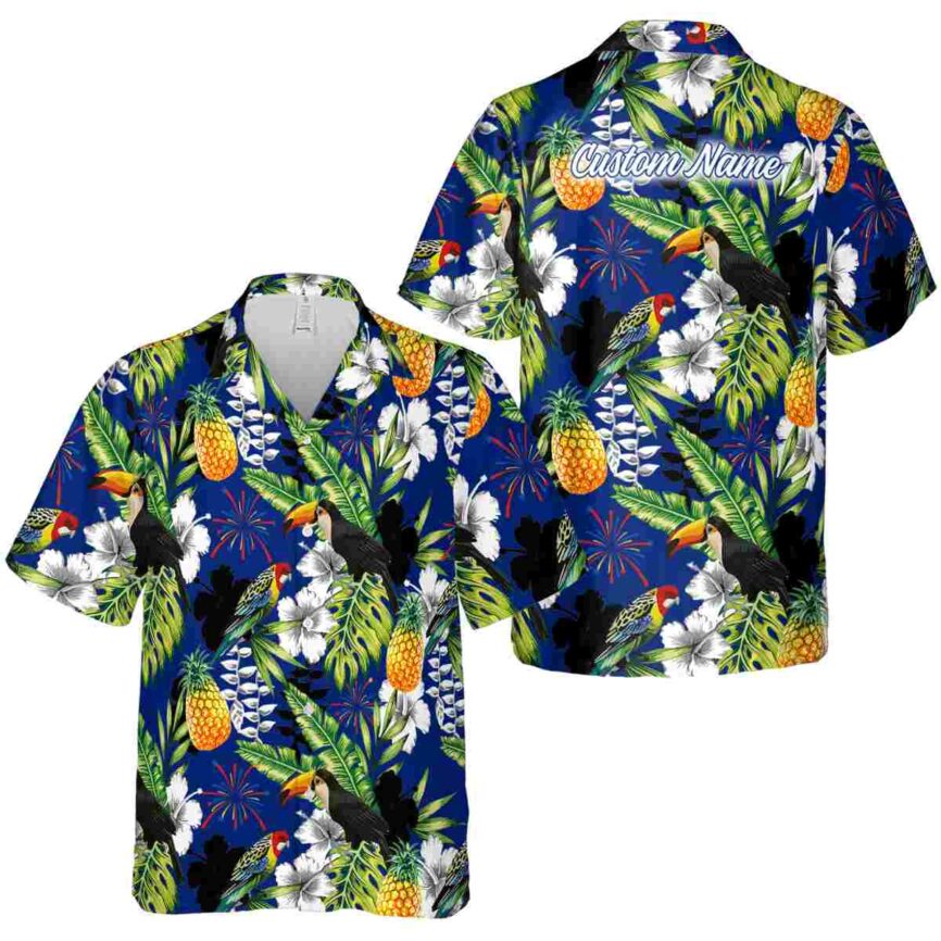 Personalized 4th Of July Toucan Bird Hawaiian Shirt Premium grade