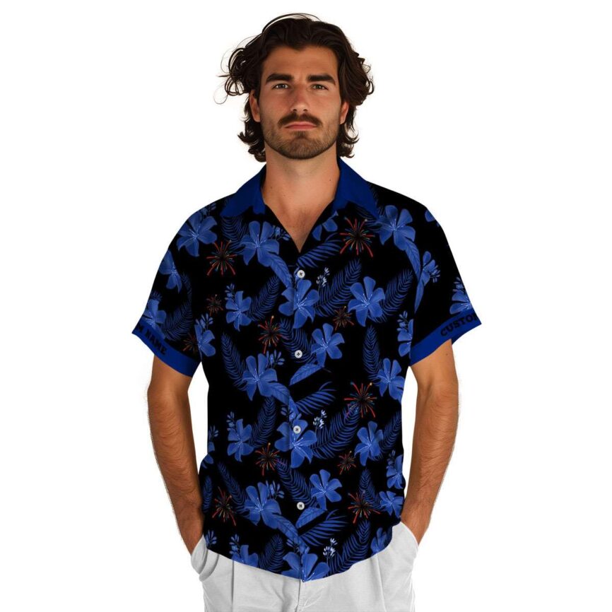Personalized 4th Of July Tropical Flower Hawaiian Shirt New Arrival