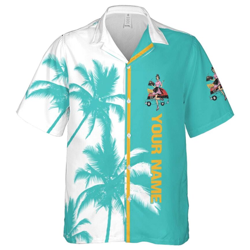 Personalized 50s Beach Vibes Hawaiian Shirt Best selling