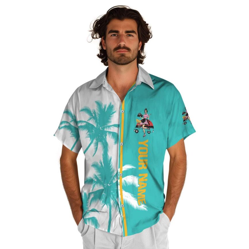 Personalized 50s Beach Vibes Hawaiian Shirt High quality