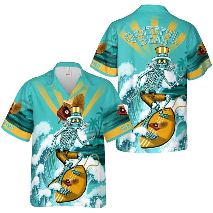 Personalized 50s Grateful Dead Motif Hawaiian Shirt Premium grade