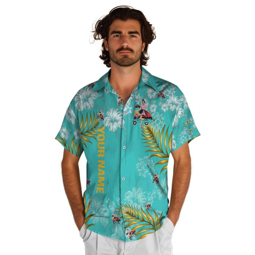 Personalized 50s Hibiscus Pattern Hawaiian Shirt New Arrival