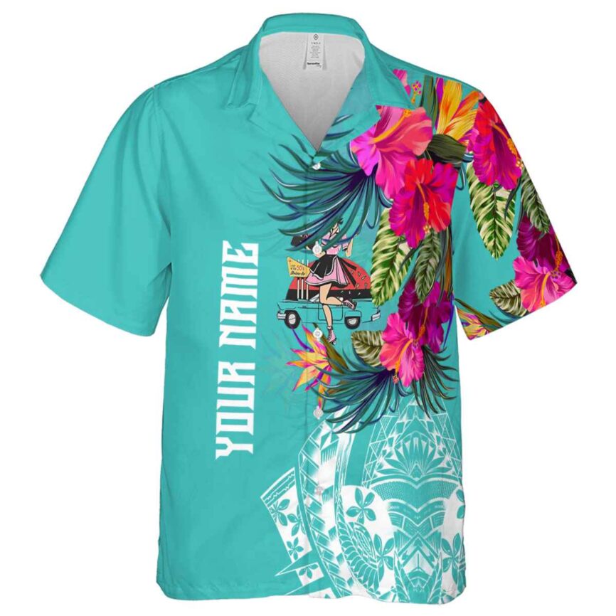 Personalized 50s Polynesian Flowers Hawaiian Shirt Fashion forward