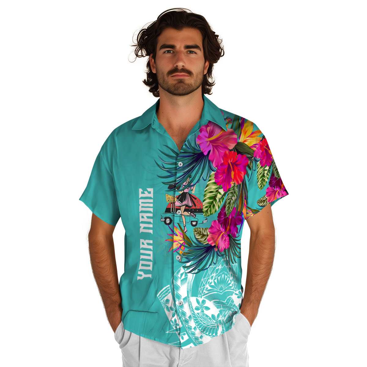 Personalized 50s Polynesian Flowers Hawaiian Shirt New Arrival Personalized 50s Polynesian Flowers Hawaiian Shirt New Arrival