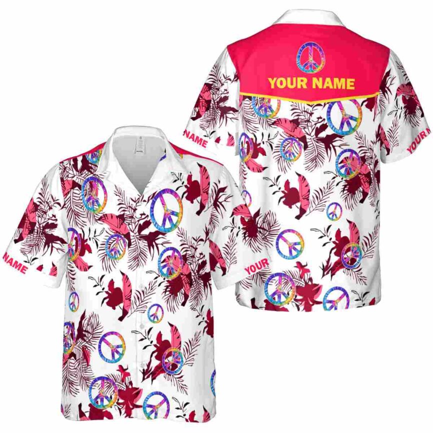 Personalized 60s Leafy Accents Hawaiian Shirt Premium grade