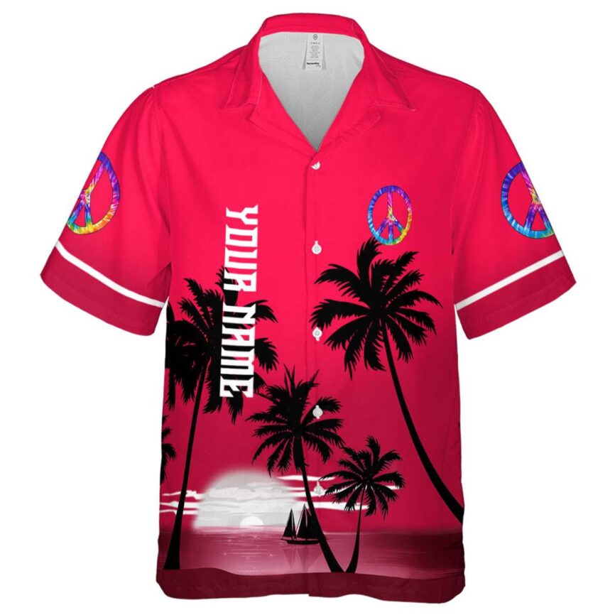 Personalized 60s Ocean Sunset Hawaiian Shirt Fashion forward