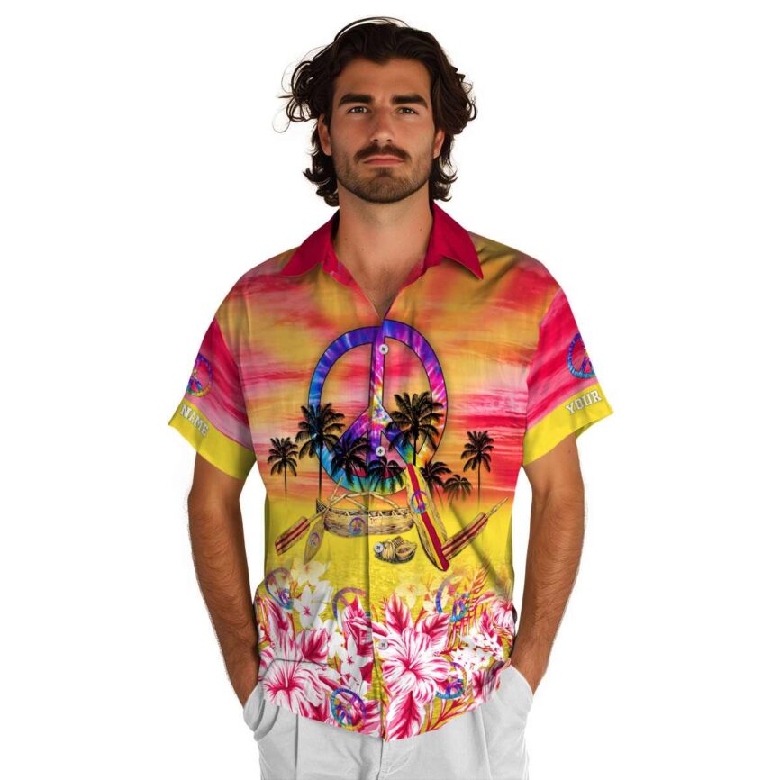 Personalized 60s Sunset Beach Canoe Hawaiian Shirt New Arrival