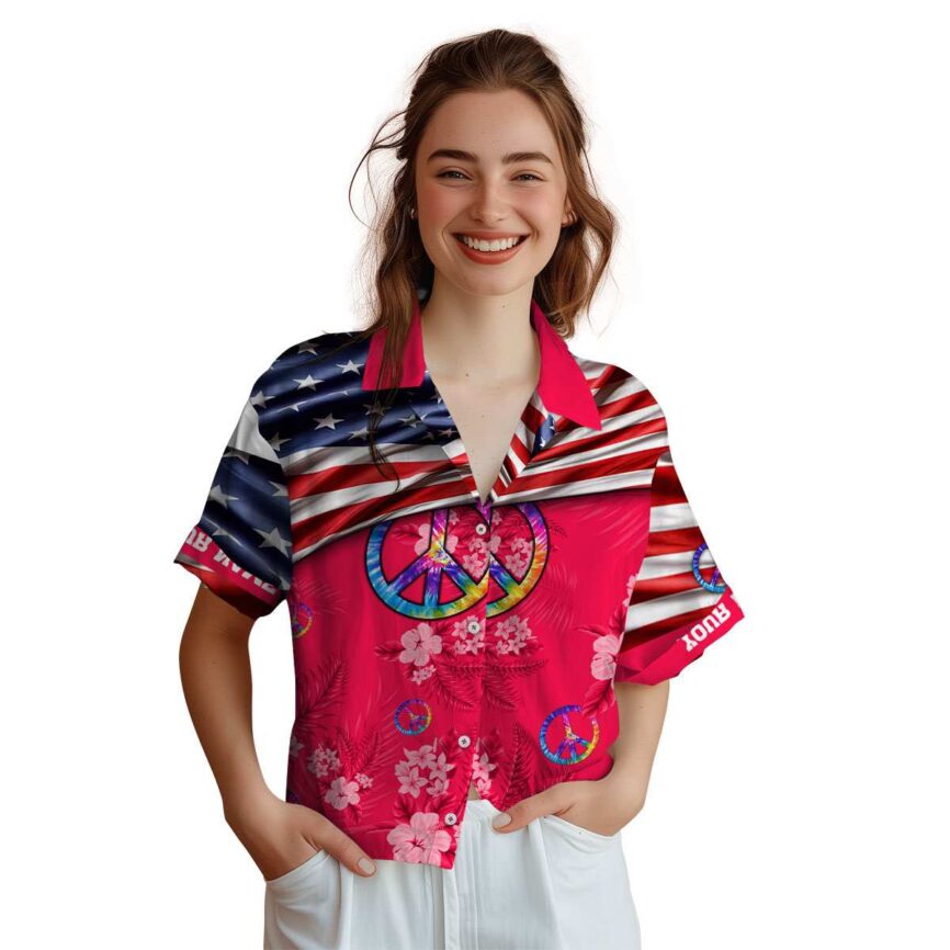 Personalized 60s US Flag Themed Hawaiian Shirt Top rated