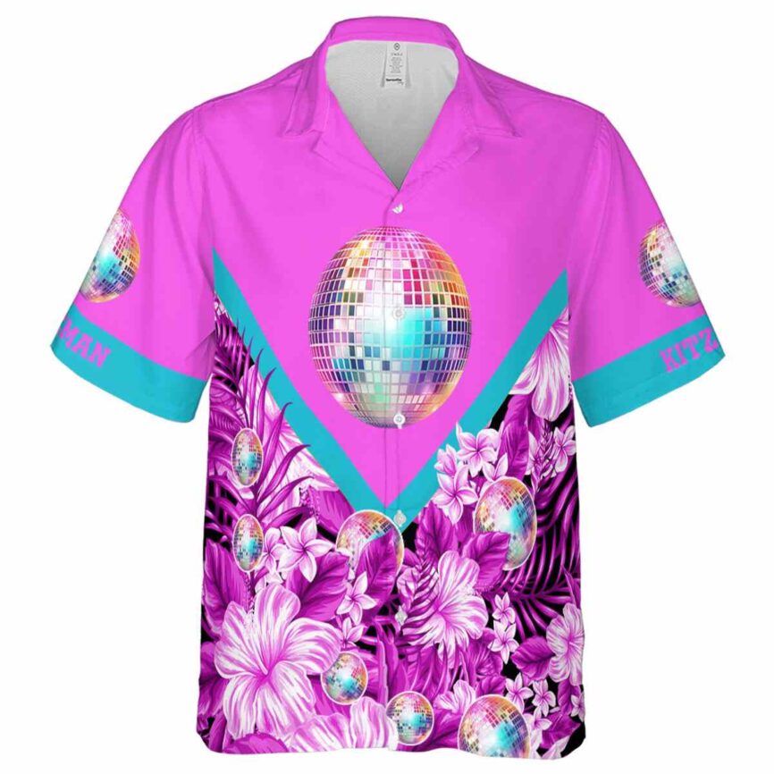 Personalized 70s Bold Floral Number Hawaiian Shirt Fashion forward