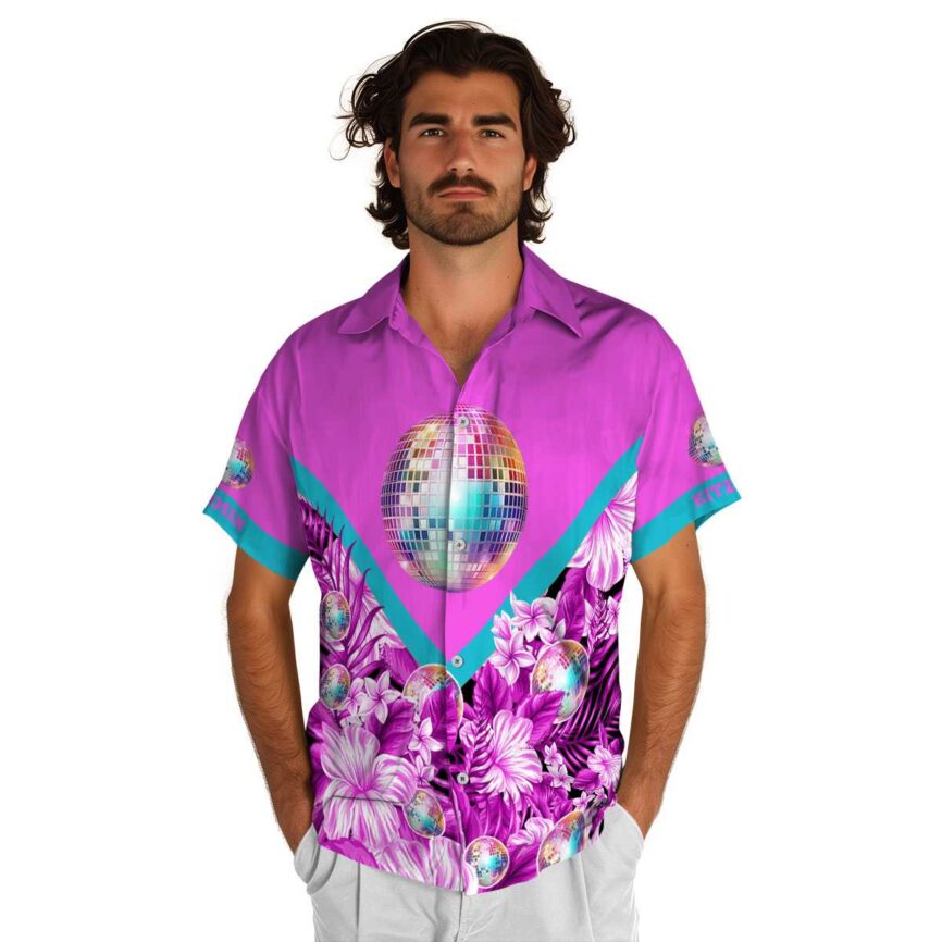 Personalized 70s Bold Floral Number Hawaiian Shirt New Arrival