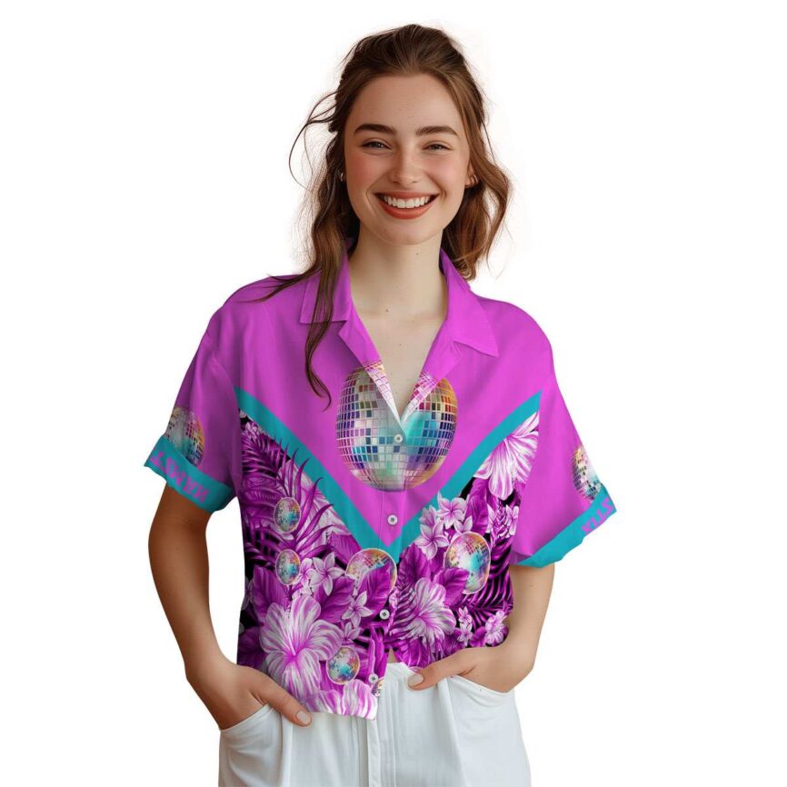 Personalized 70s Bold Floral Number Hawaiian Shirt Top rated