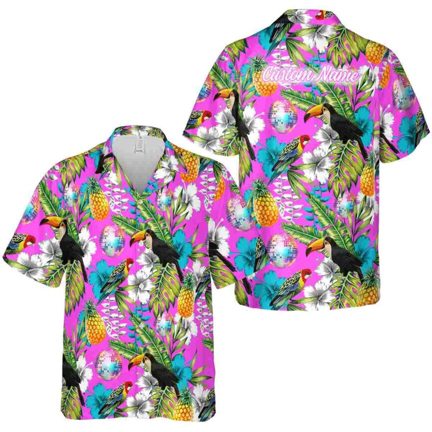 Personalized 70s Toucan Bird Hawaiian Shirt Premium grade