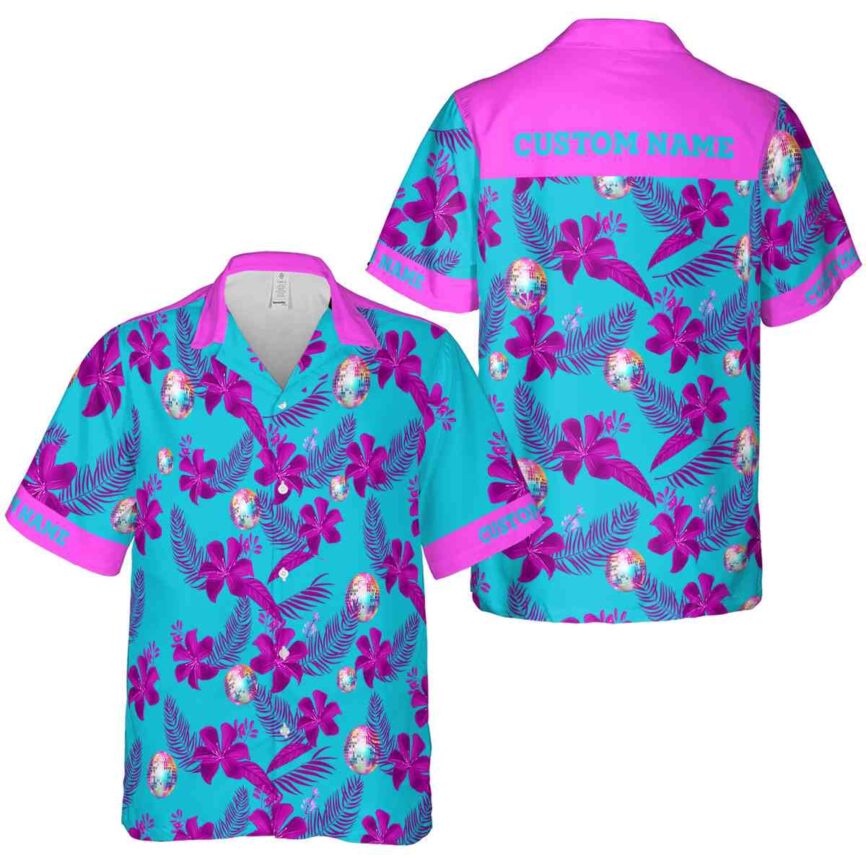 Personalized 70s Tropical Flower Hawaiian Shirt Premium grade