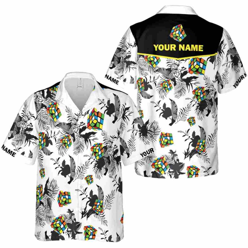 Personalized 80s Leafy Accents Hawaiian Shirt Premium grade