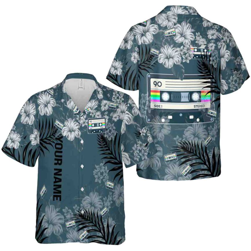 Personalized 90s Hibiscus Pattern Hawaiian Shirt Premium grade