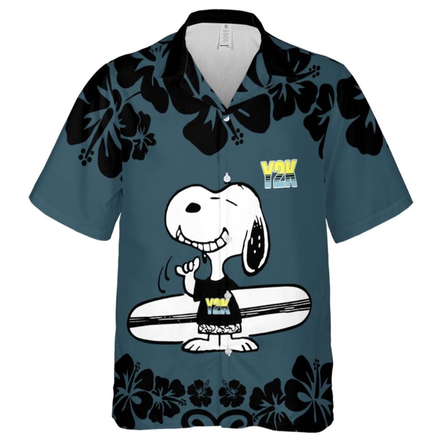 Personalized 90s Surfing Snoopy Hawaiian Shirt Fashion forward
