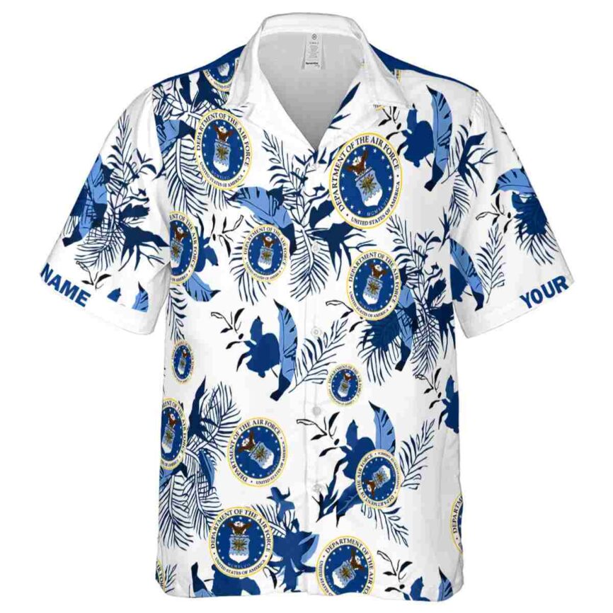 Personalized Air Force Leafy Accents Hawaiian Shirt Fashion forward