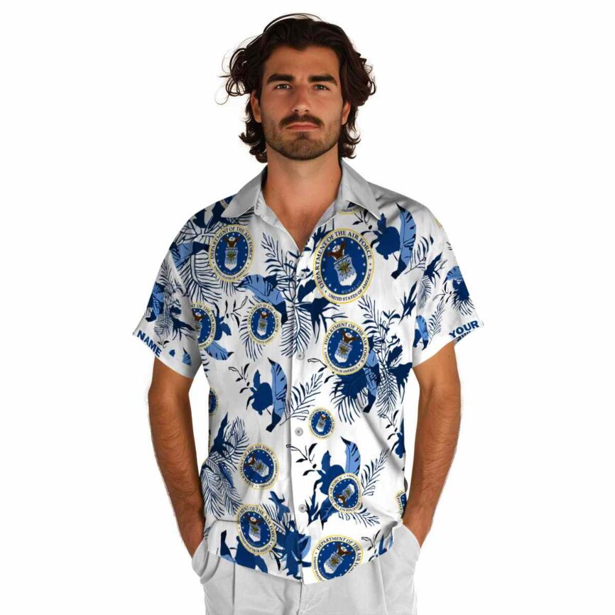 Personalized Air Force Leafy Accents Hawaiian Shirt New Arrival