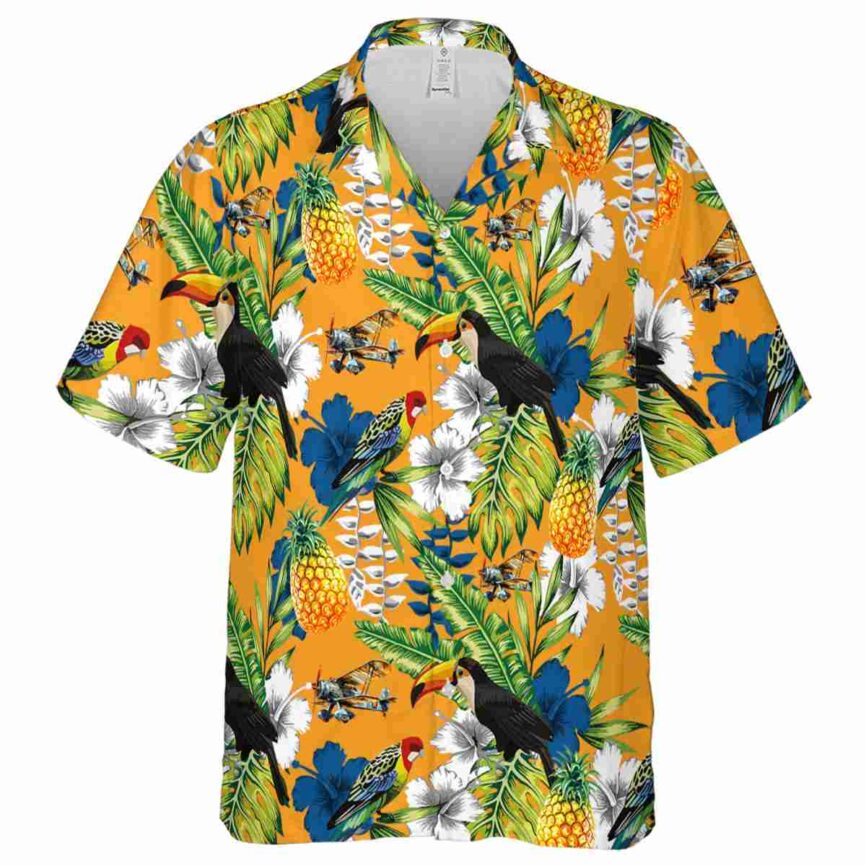 Personalized Airplane Toucan Bird Hawaiian Shirt Fashion forward