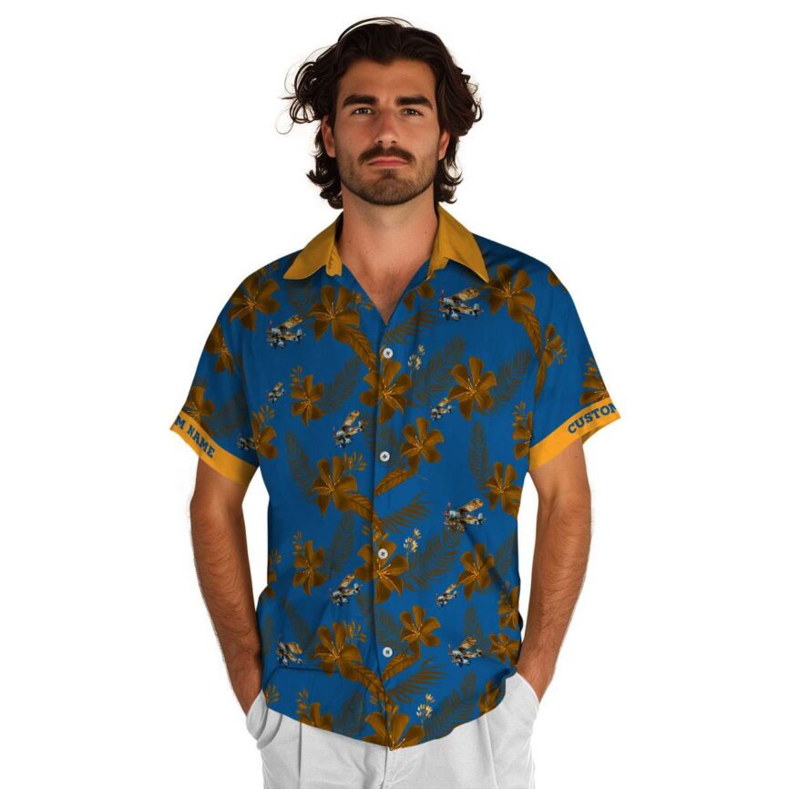 Personalized Airplane Tropical Flower Hawaiian Shirt New Arrival