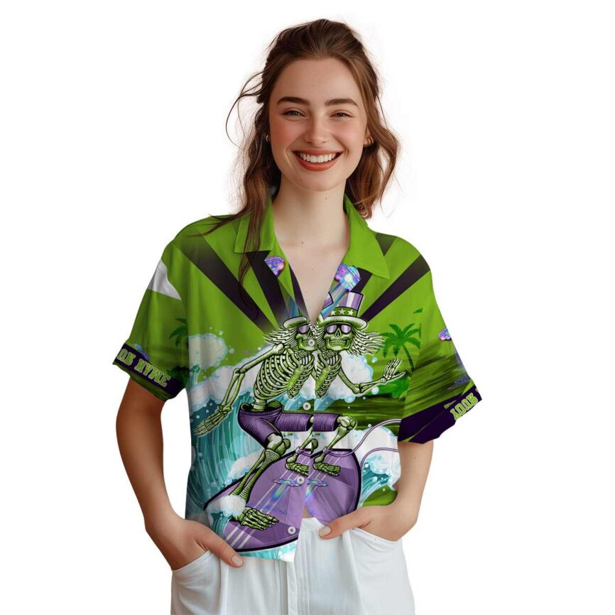 Personalized Alien Grateful Dead Motif Hawaiian Shirt Top rated
