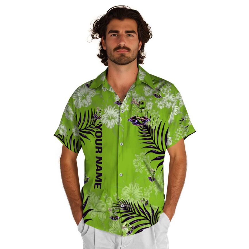 Personalized Alien Hibiscus Pattern Hawaiian Shirt New Arrival