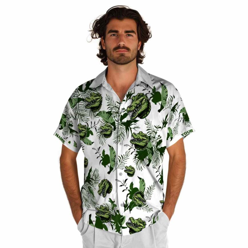 Personalized Alligator Leafy Accents Hawaiian Shirt New Arrival