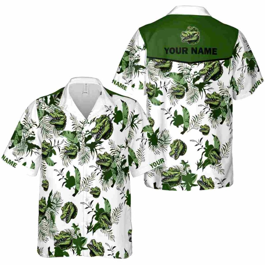 Personalized Alligator Leafy Accents Hawaiian Shirt Premium grade