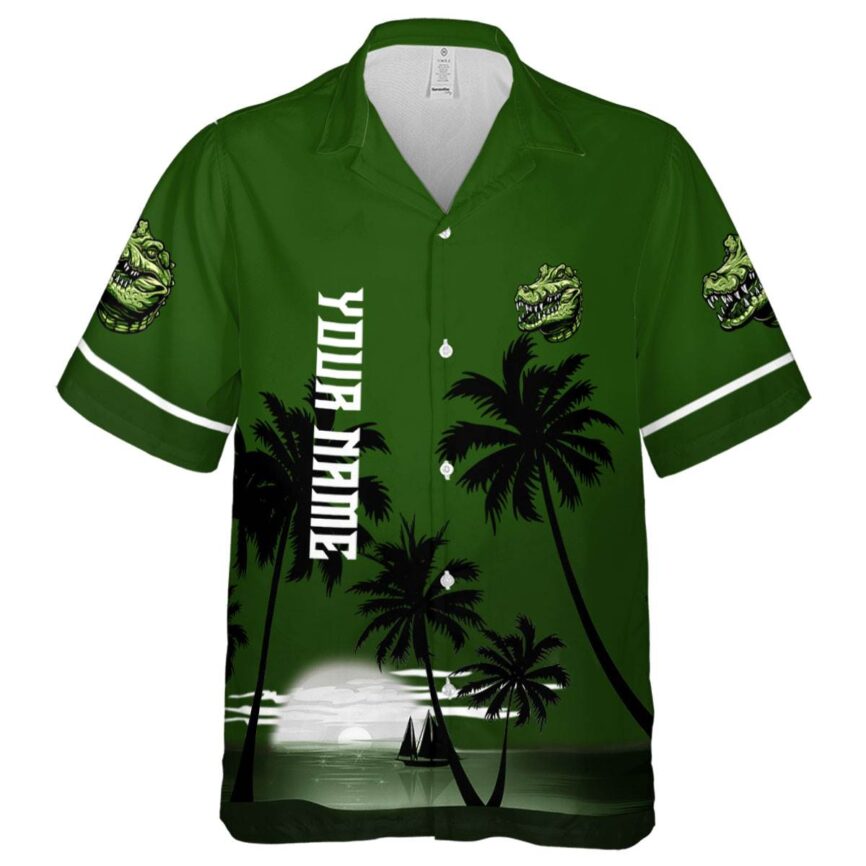 Personalized Alligator Ocean Sunset Hawaiian Shirt Fashion forward