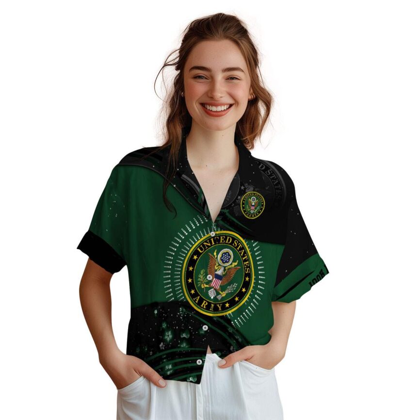 Personalized Army Dynamic Swirl Hawaiian Shirt Top rated
