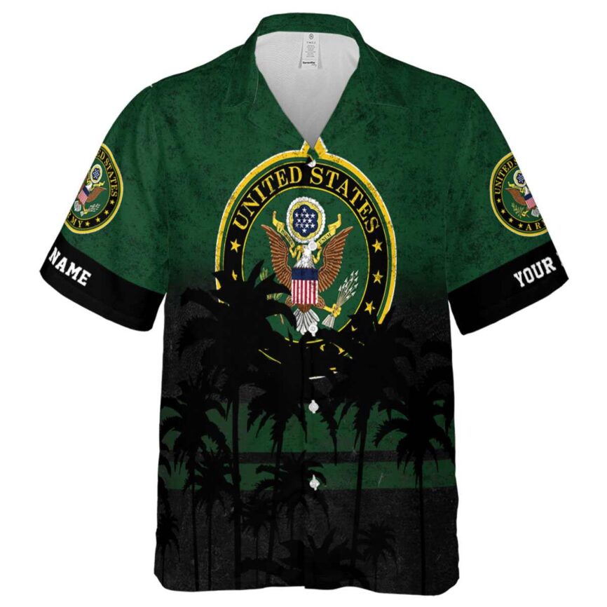 Personalized Army Sunset Gradient Hawaiian Shirt Fashion forward
