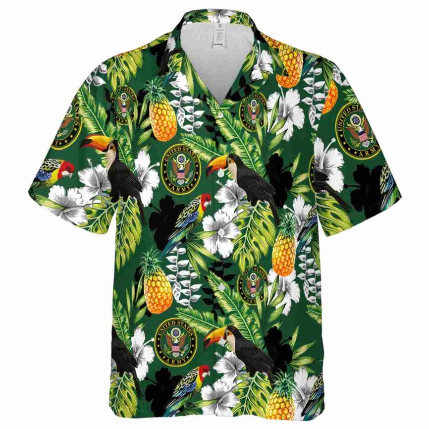 Personalized Army Toucan Bird Hawaiian Shirt Fashion forward