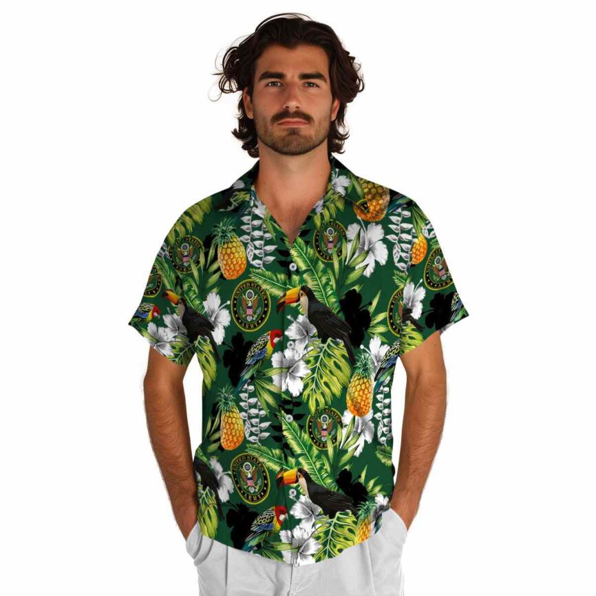 Personalized Army Toucan Bird Hawaiian Shirt New Arrival