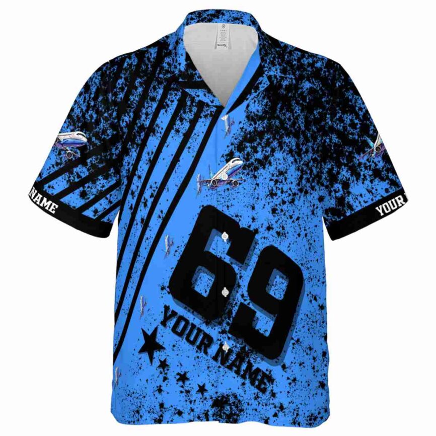 Personalized Aviation Stripe Burst Hawaiian Shirt Fashion forward