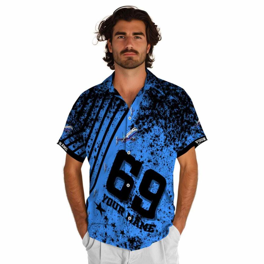 Personalized Aviation Stripe Burst Hawaiian Shirt New Arrival