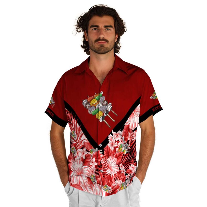 Personalized BBQ Bold Floral Number Hawaiian Shirt New Arrival