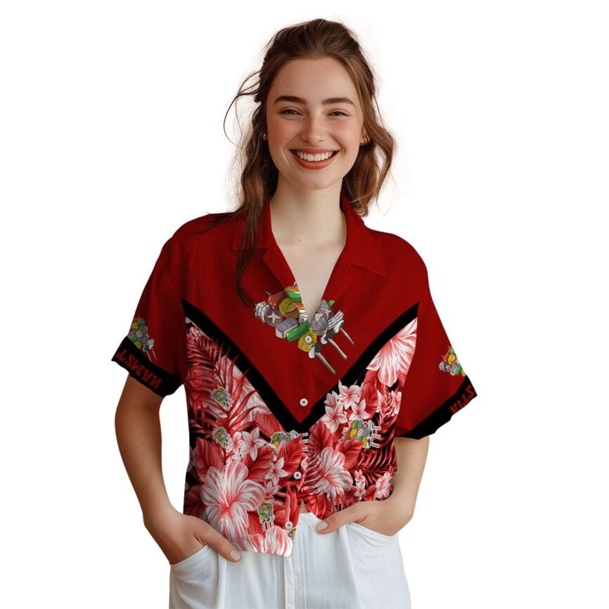 Personalized BBQ Bold Floral Number Hawaiian Shirt Top rated