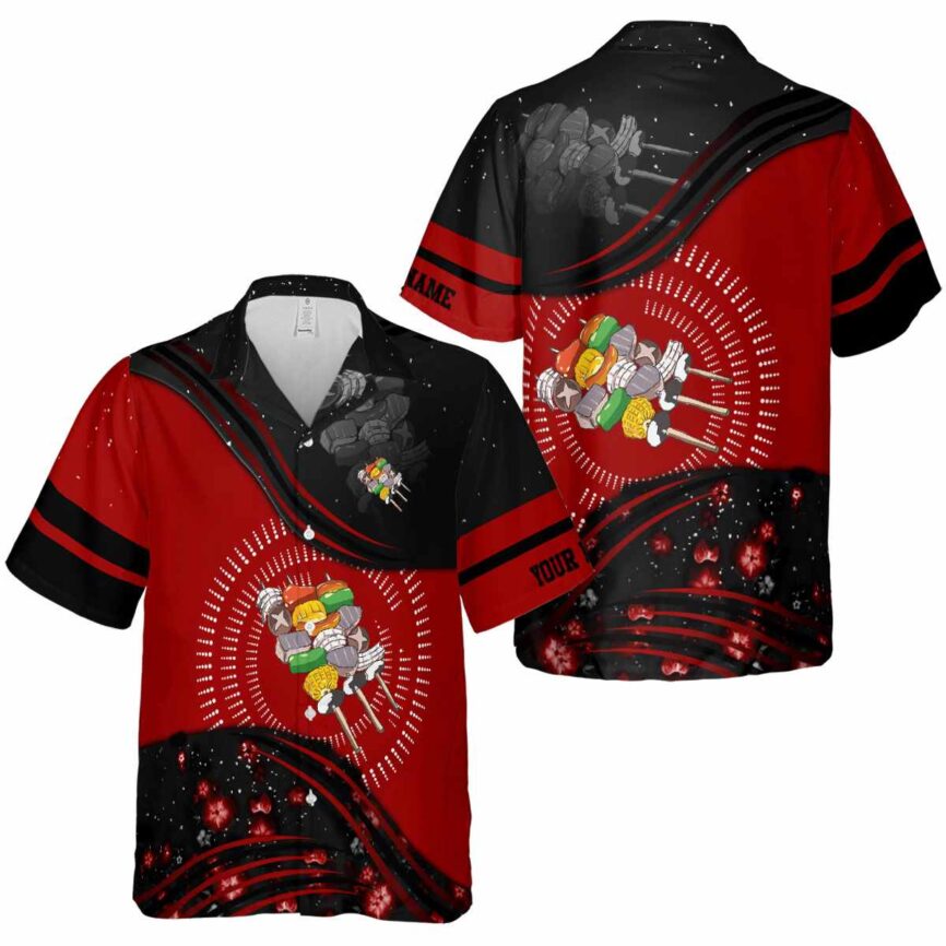 Personalized BBQ Dynamic Swirl Hawaiian Shirt Premium grade
