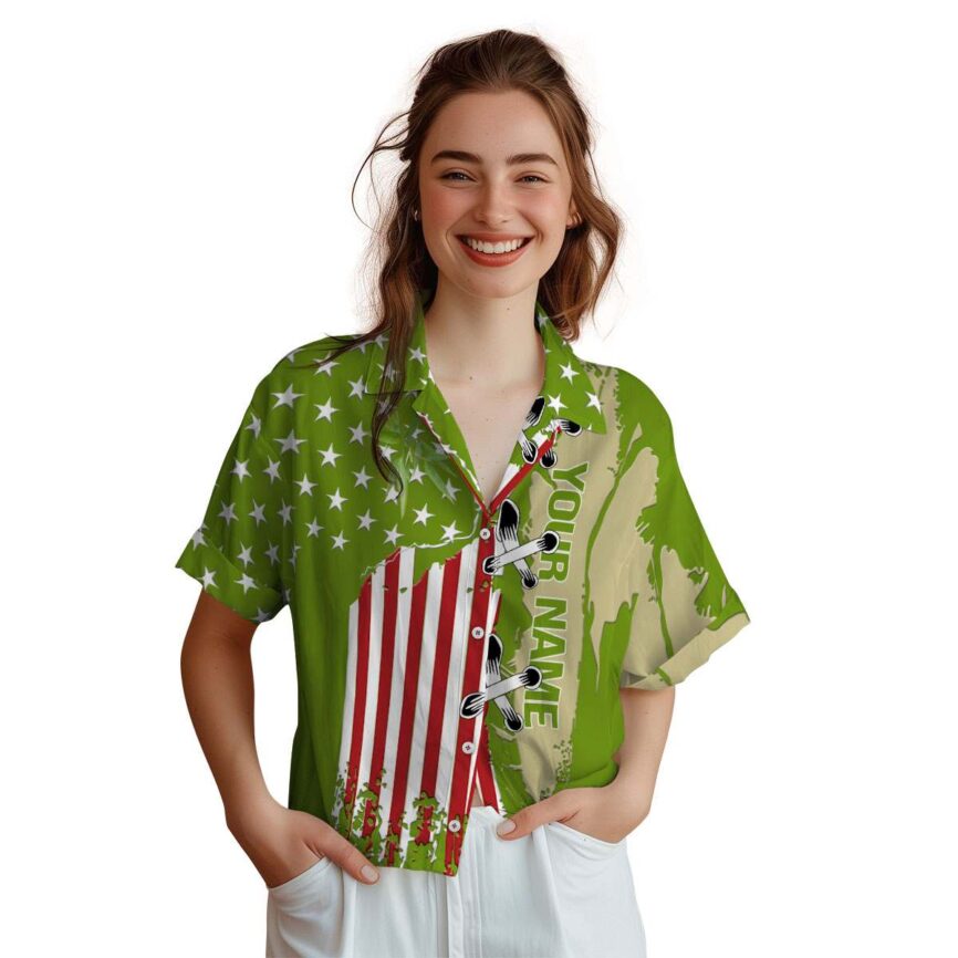 Personalized Bamboo Flag Stitches Hawaiian Shirt Top rated