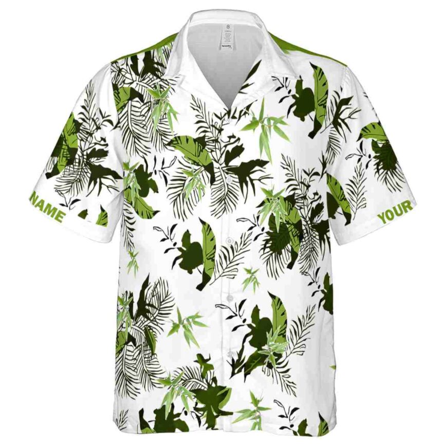 Personalized Bamboo Leafy Accents Hawaiian Shirt Fashion forward