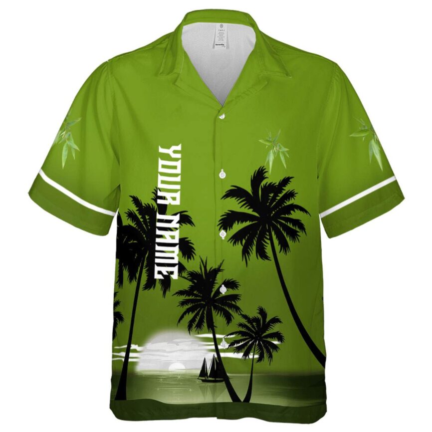 Personalized Bamboo Ocean Sunset Hawaiian Shirt Fashion forward